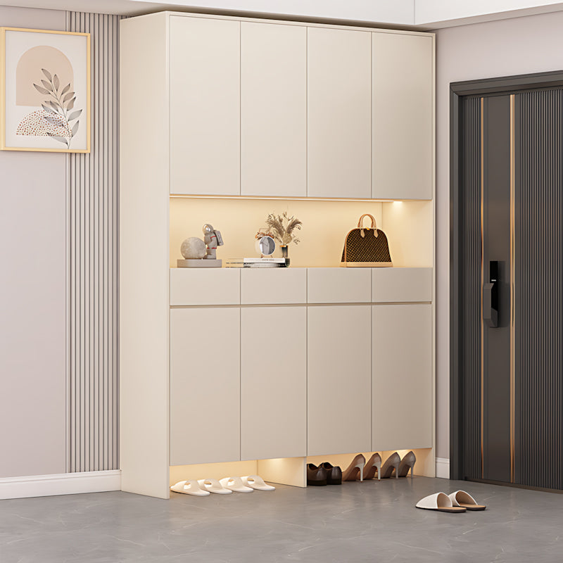 Shoe Storage Cabinet 87 in Tall with Ergonomic & Multi-Functional for Bedroom