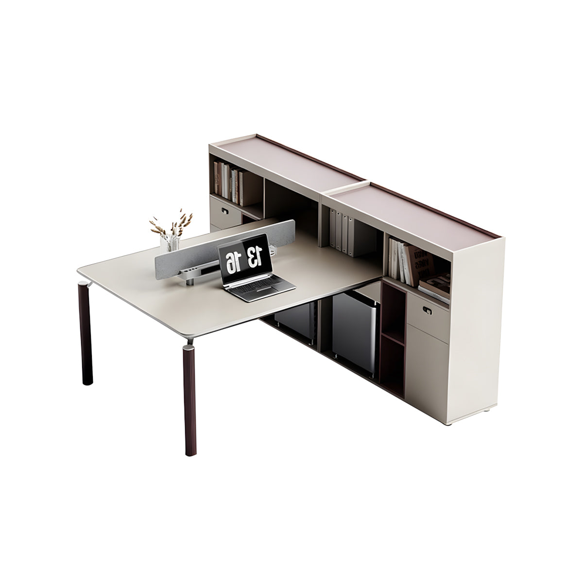 事務用desk Office Desk with Side Storage – Workstation Desk for Corporate