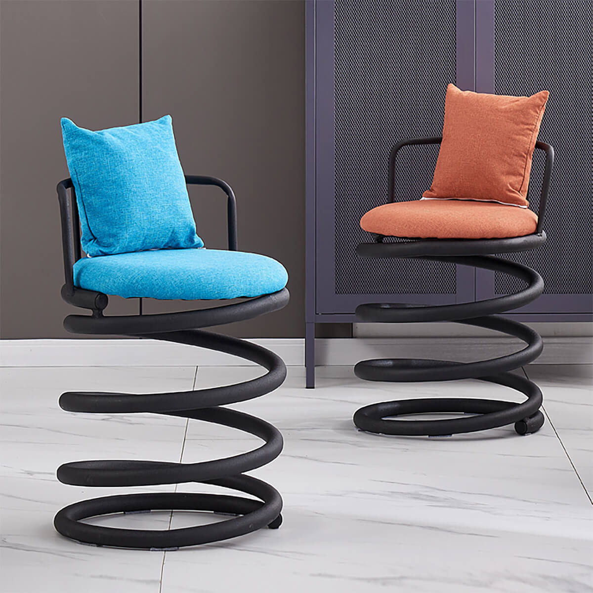 Adjustable Bar Stool with Backrest, Curved & Recliner for Kitchen Island