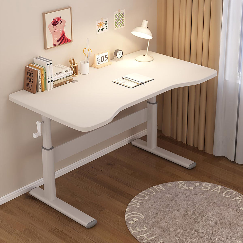 Minimalist Apartment Home Office Desk with with Adjustable Height