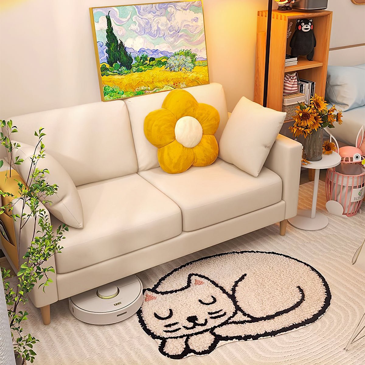 Loveseat Sofa with Fire-Resistant, Solid Wood & Breathable Mesh for Living Room