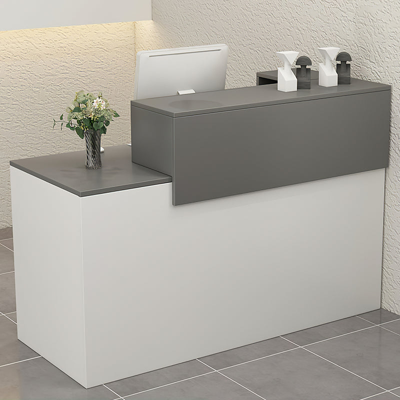 Minimalist Store Small Checkout Counter with Storage Cabinet