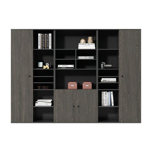 Modern L-Shaped Executive Desk with Side Storage & Modesty Panel zimasya