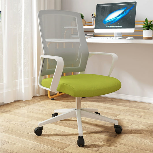 Minimalist Mobile Computer Office with Nylon Base and Casters Zimasya