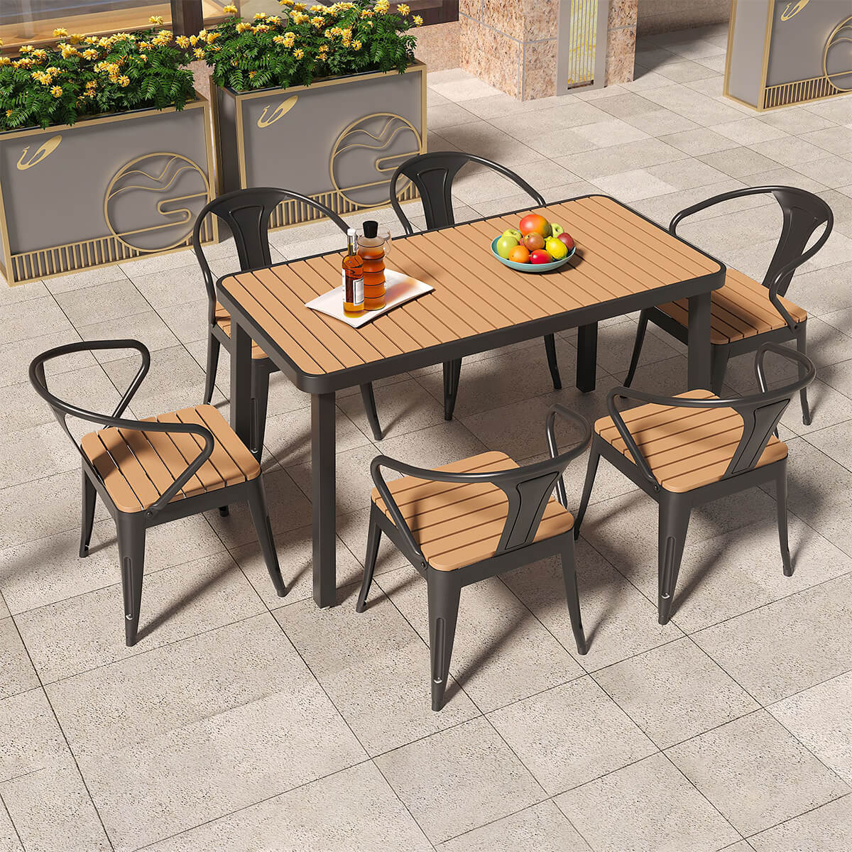 Rainproof and Sun-proof Outdoor Dining Set