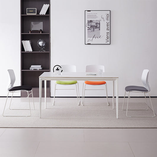 Minimalist Stackable Plastic Office Chairs for Meeting Rooms Zimasya