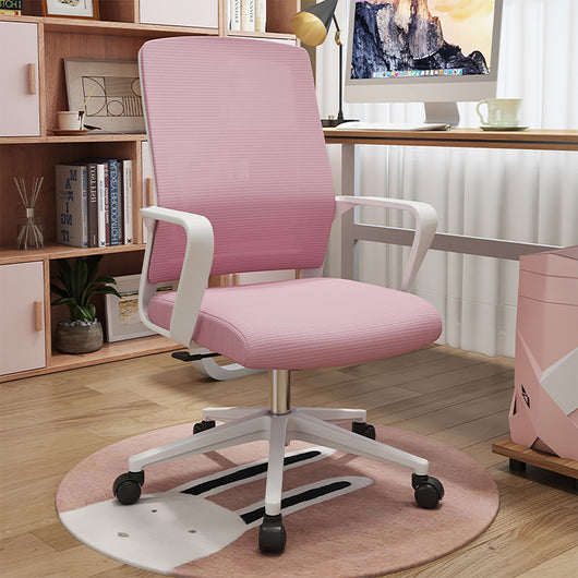 Minimalist Mobile Computer Office with Nylon Base and Casters Zimasya