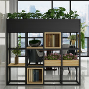 Multi-Functional Iron Frame Divider Storage Shelf for Offices & Living Room Zimasya