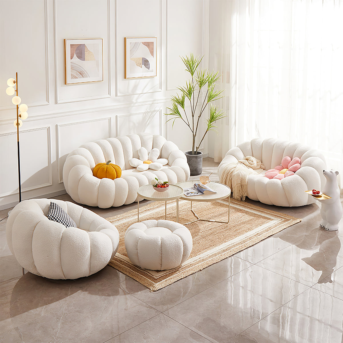 Cozy Sofa 39 in Wide with Curved, Velvet & Loft for Living Room