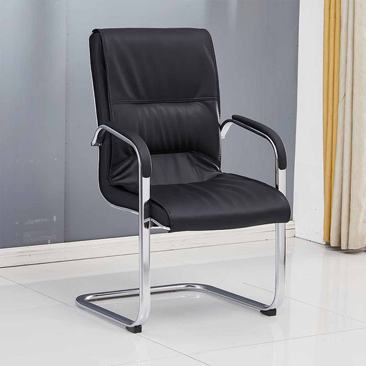 Minimalist Office Conference Chair with Backrest and Armrests Zimasya