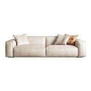 Modern sofa angled view
