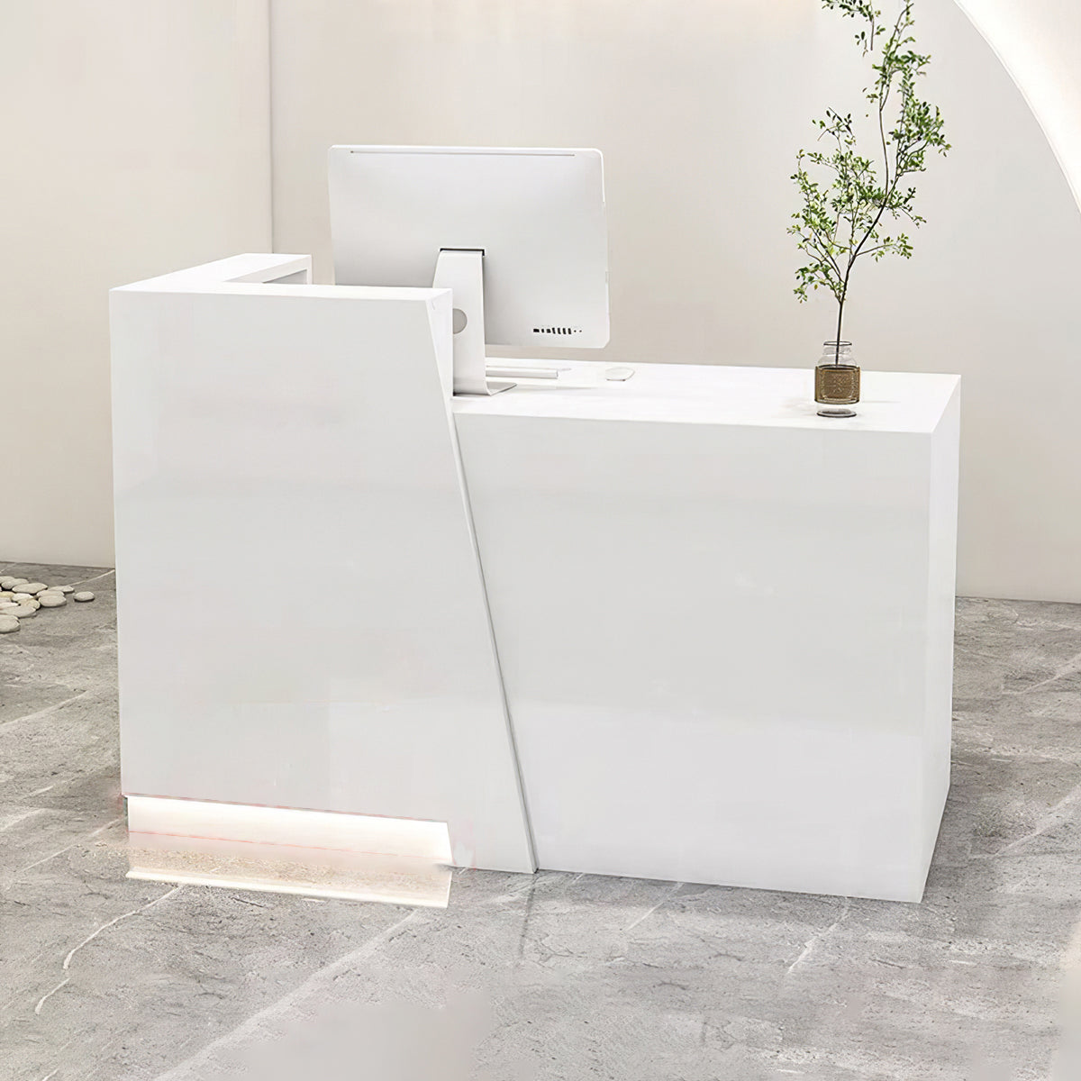 Glossy Retail Checkout Counter - Sleek Design for Stylish Retail Space ...
