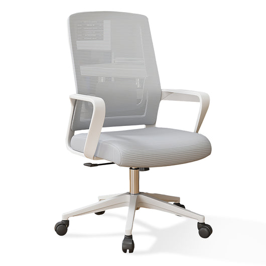 Minimalist Mobile Computer Office with Nylon Base and Casters Zimasya