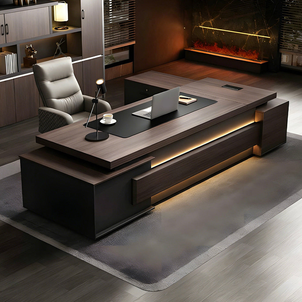 Executive Desk, main product view, for executive office workspace, modern executive office furniture