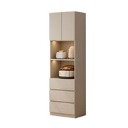 Sideboard cabinet in beige color option with solid hardwood frame