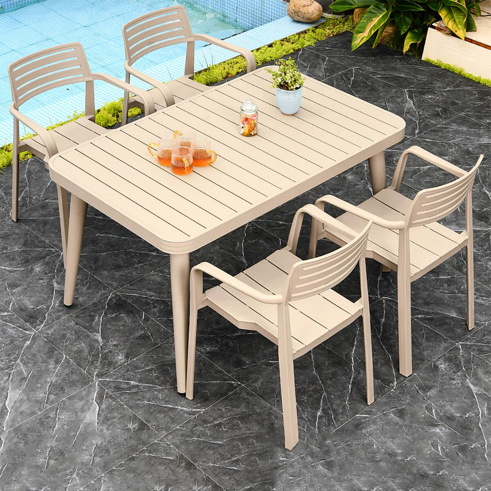 Multi-styles Aluminum Alloy Outdoor Dining Sets