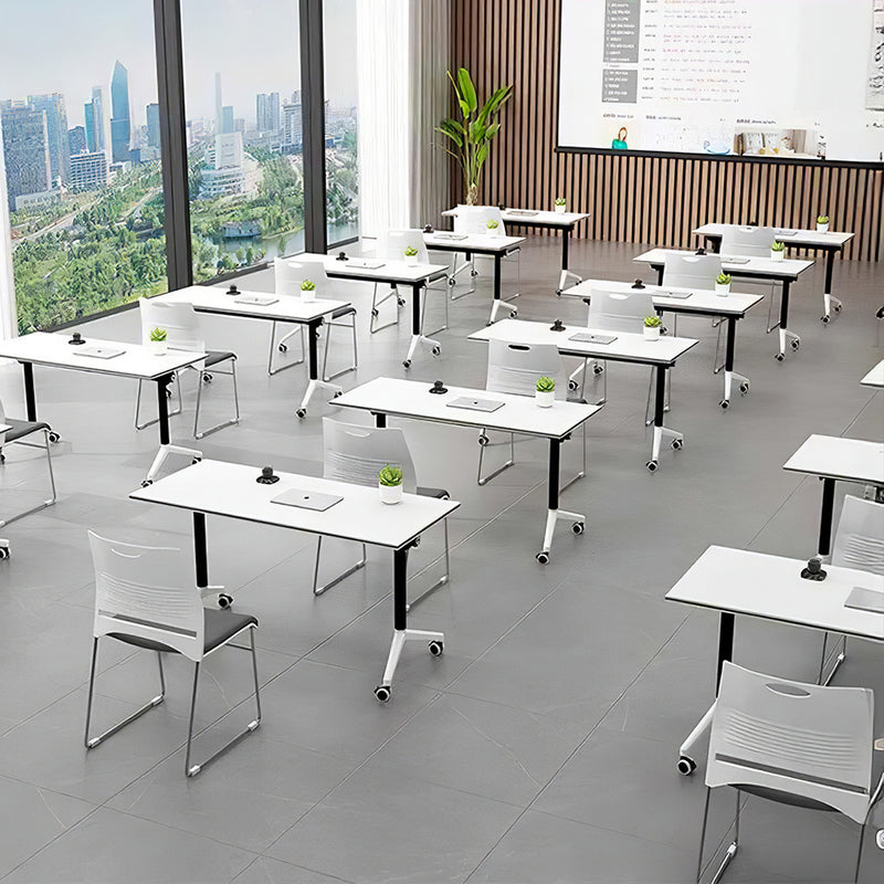 Mobile Modular Folding Conference Table with Caster Wheels