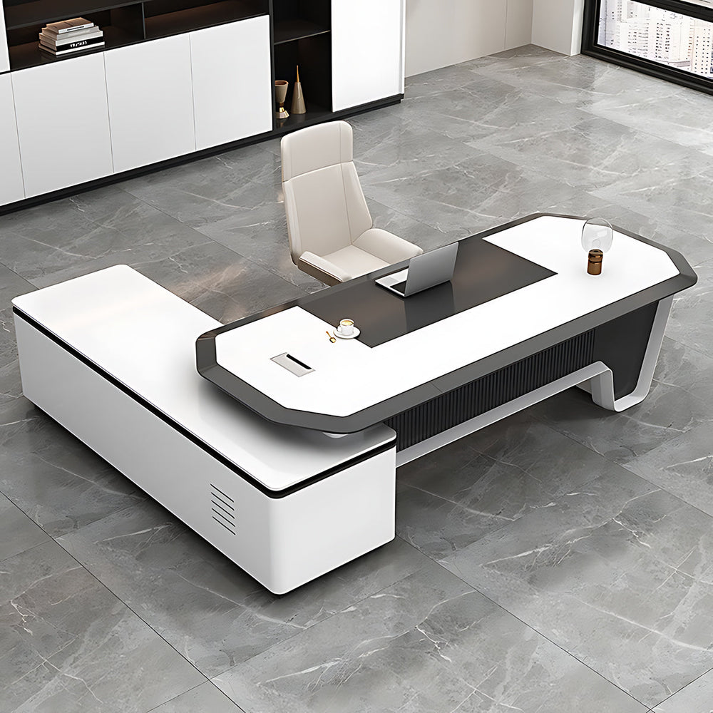 Executive Desk, main product view, for executive office workspace, modern executive office furniture