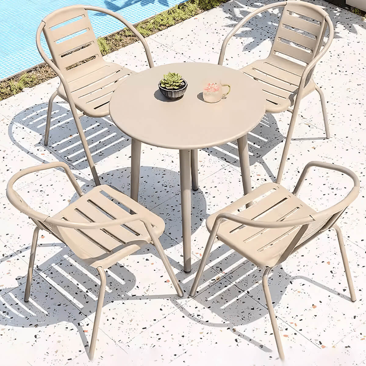 Multi-styles Aluminum Outdoor Table and Chair Set
