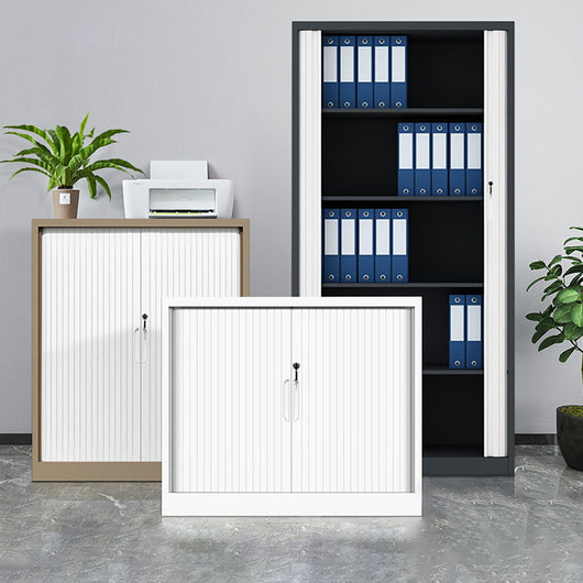 Multifunctional Steel Sliding Tambour Door Filing Cabinet for Office Zimasya