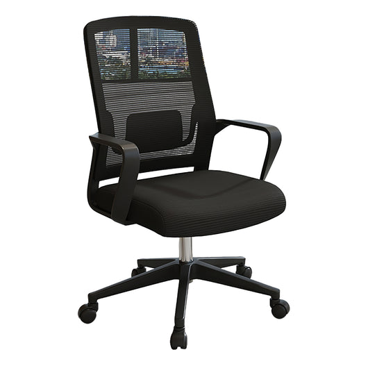 Minimalist Mobile Computer Office with Nylon Base and Casters Zimasya