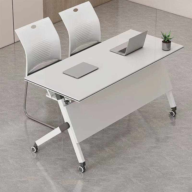 Minimalist Multi-Functional Folding Conference Table with Casters