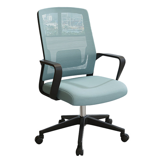 Minimalist Mobile Computer Office with Nylon Base and Casters Zimasya