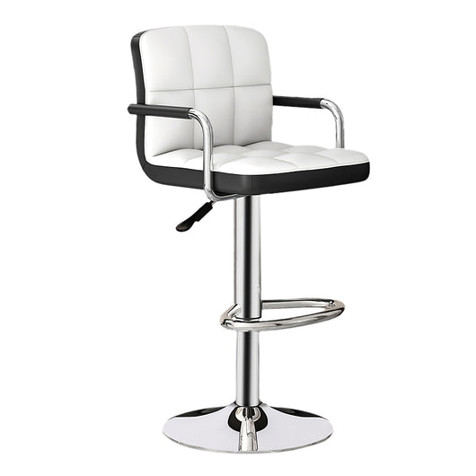 Adjustable Bar Stool with Backrest & Swivel for Commercial and Home Zimasya