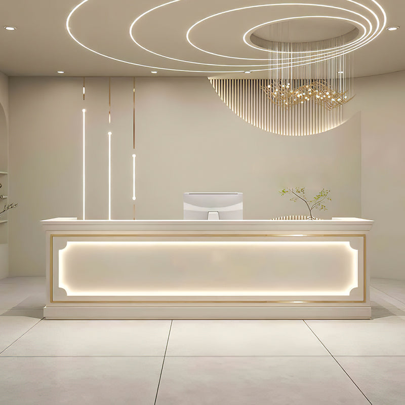 Modern Beauty Salon Reception Desk with Counter