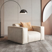 Modern Sofa with Armrests, Water-Resistant & High-Density Foam for Living Room