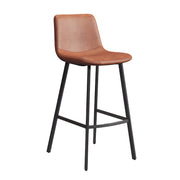 Adjustable Bar Stool with Backrest, Scratch-Resistant & Footrest for Kitchen Island