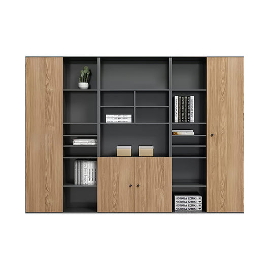 Modern L-Shaped Executive Desk with Side Storage & Modesty Panel zimasya