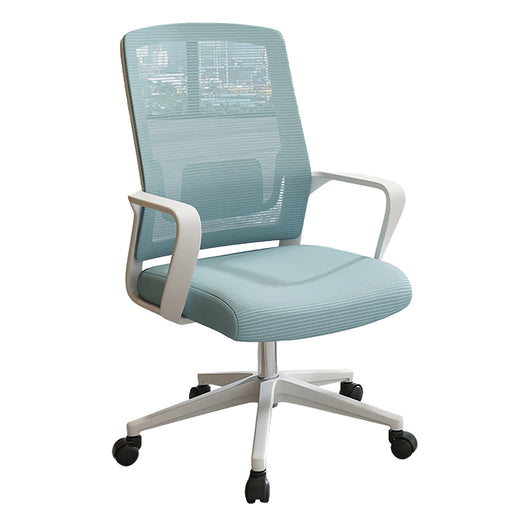 Minimalist Mobile Computer Office with Nylon Base and Casters Zimasya