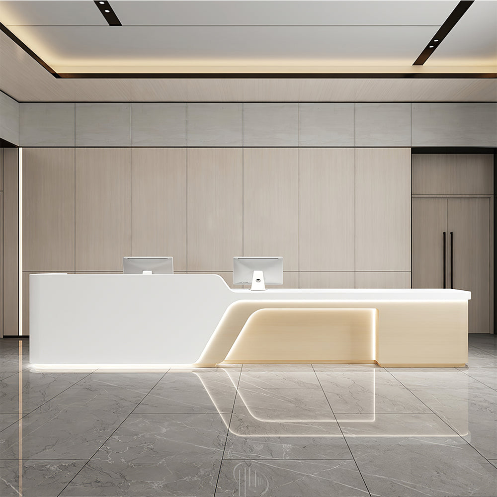 Fashion Lobby Reception Desk with LED Light