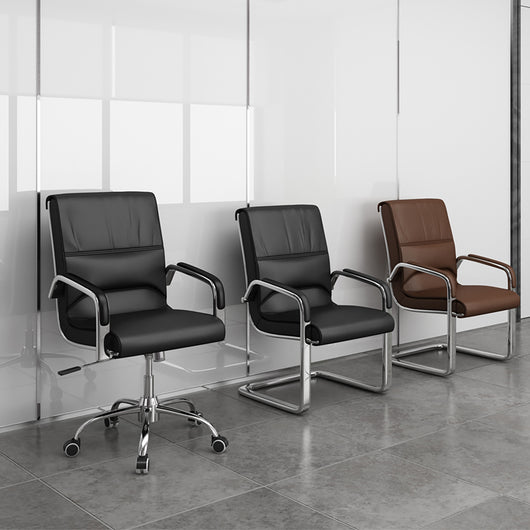 Minimalist Office Conference Chair with Backrest and Armrests Zimasya