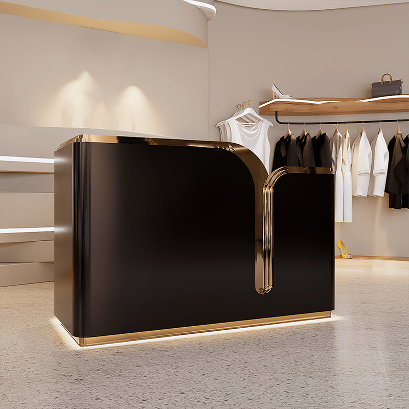 Modern reception desk front view