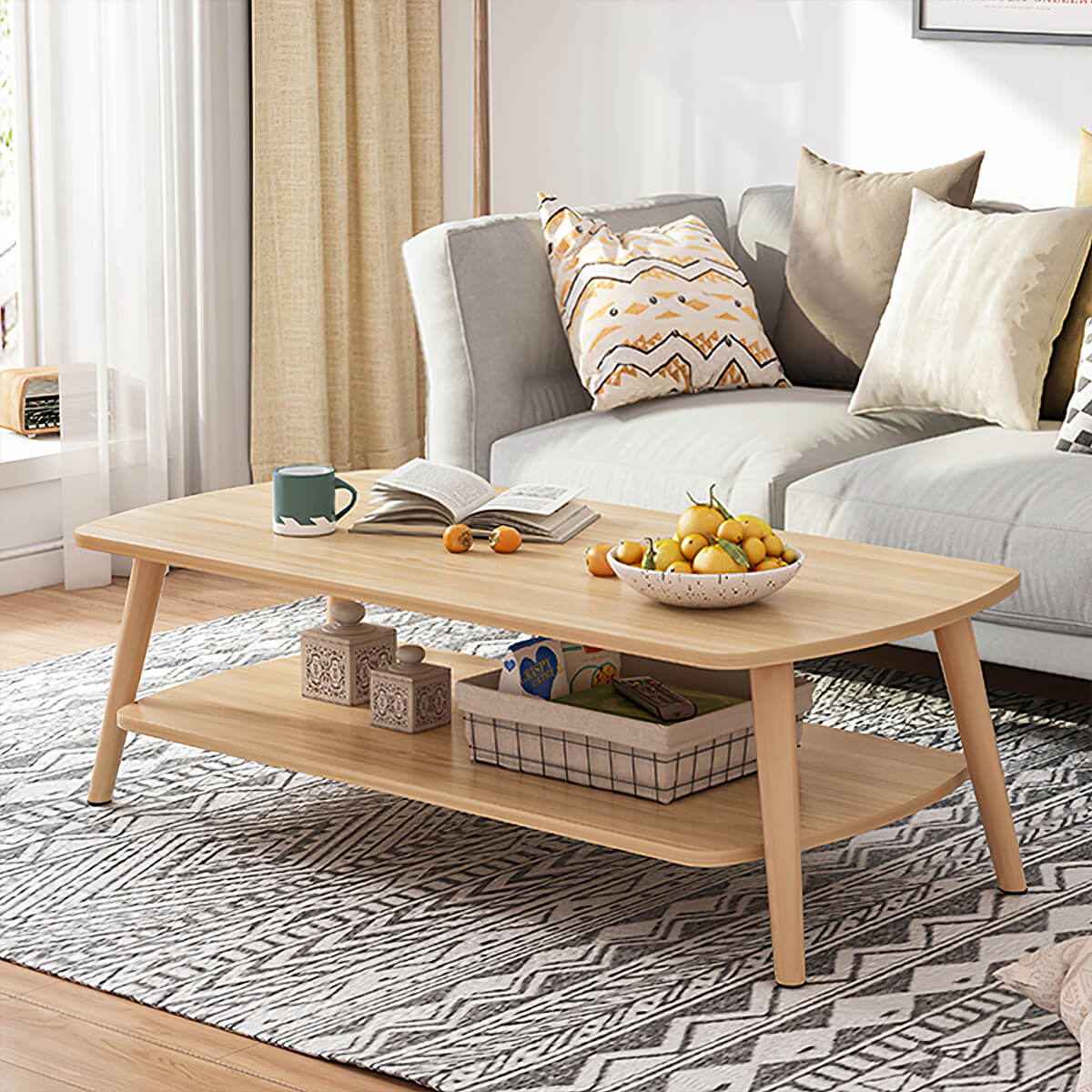 Modern Coffee Table with Scratch-Resistant for Living Room
