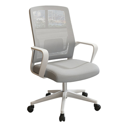 Minimalist Mobile Computer Office with Nylon Base and Casters Zimasya