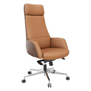 Executive office chair in brown color option