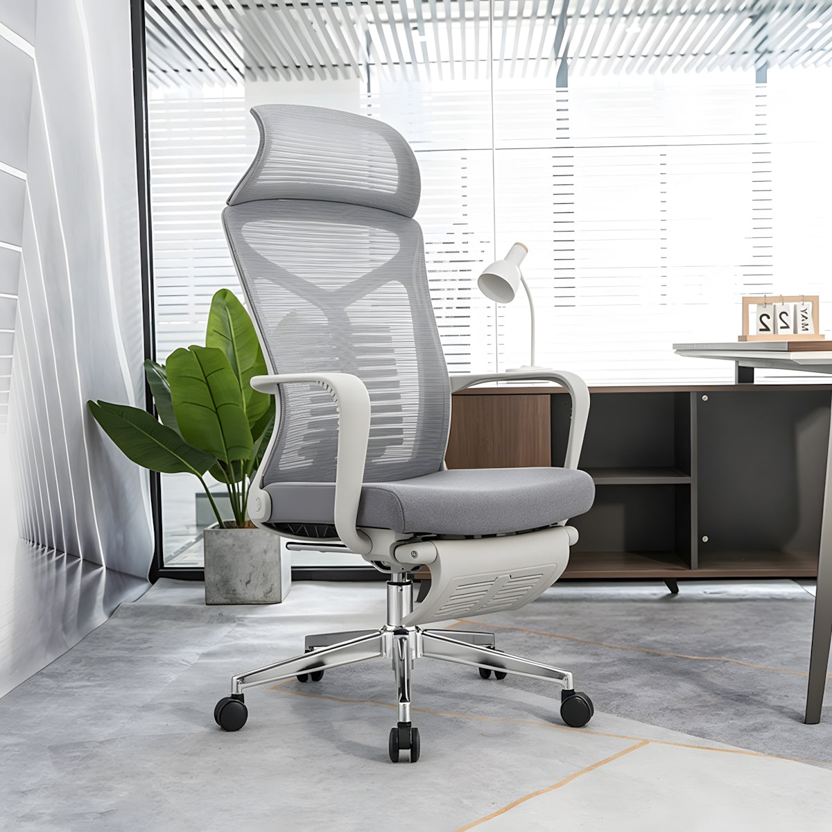 Modern Adjustable Office Chair with Height & Tilt Control for Home or Office