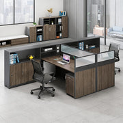 L-Shaped office desk lifestyle scene