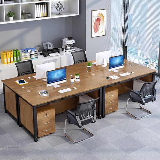 Minimalist Steel Frame Single Office Desk with Mobile Storage Cabinet Zimasya