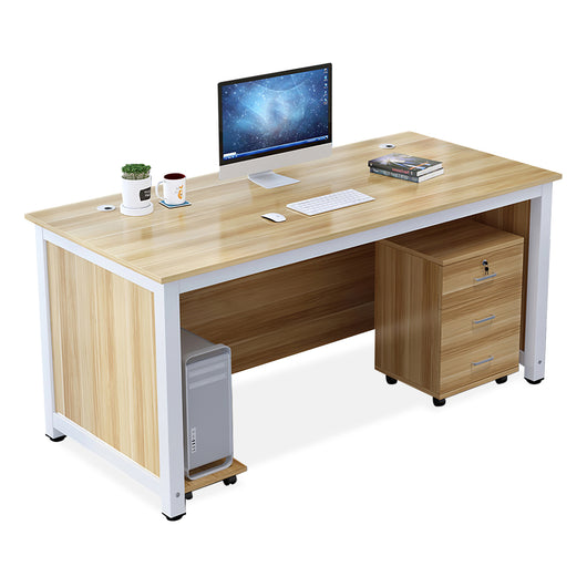 Minimalist Steel Frame Single Office Desk with Mobile Storage Cabinet Zimasya
