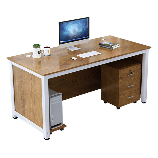 Minimalist Steel Frame Single Office Desk with Mobile Storage Cabinet Zimasya