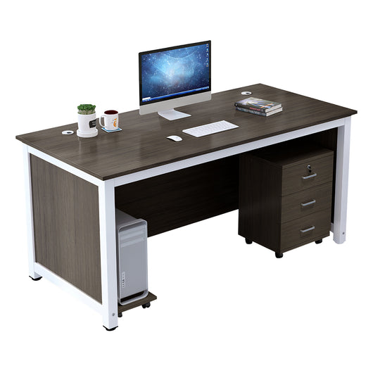 Minimalist Steel Frame Single Office Desk with Mobile Storage Cabinet Zimasya