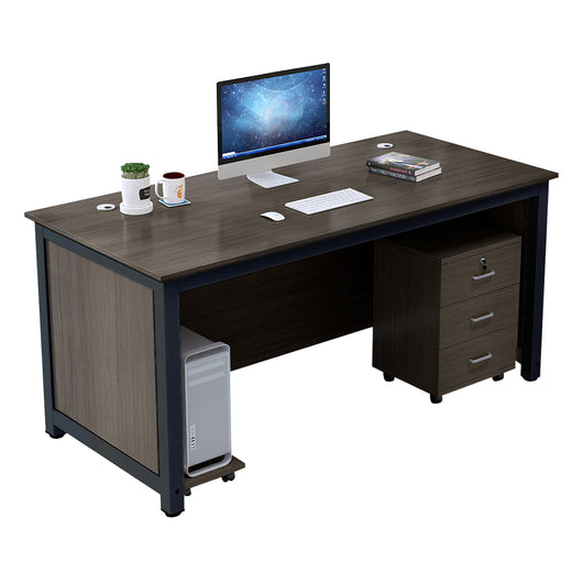 Minimalist Steel Frame Single Office Desk with Mobile Storage Cabinet Zimasya