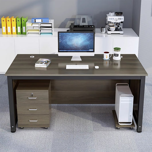 Minimalist Steel Frame Single Office Desk with Mobile Storage Cabinet Zimasya
