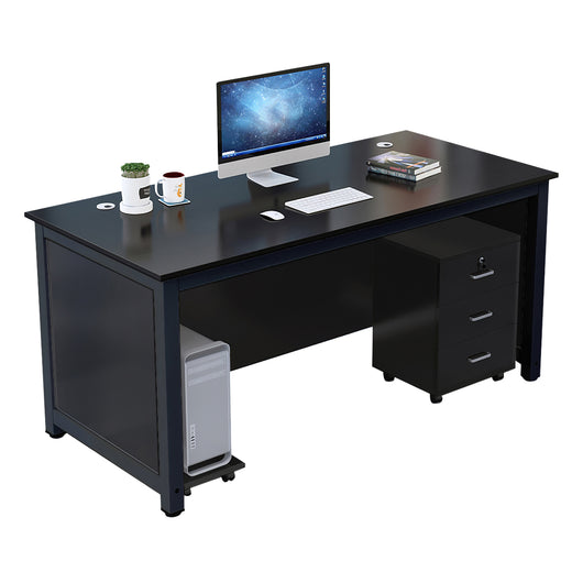Minimalist Steel Frame Single Office Desk with Mobile Storage Cabinet Zimasya