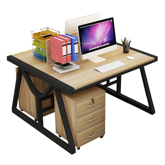 Minimalist Face-to-Face Office Desk with Mobile Storage Cabinet Zimasya