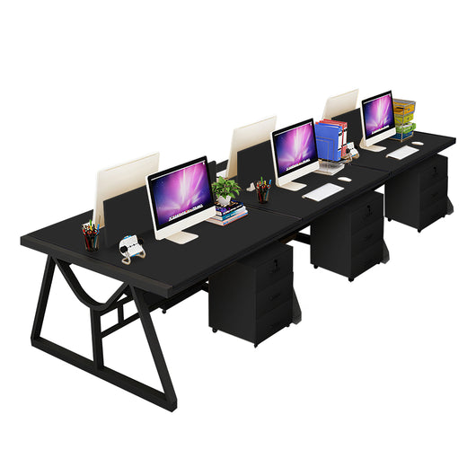 Minimalist Face-to-Face Office Desk with Mobile Storage Cabinet Zimasya
